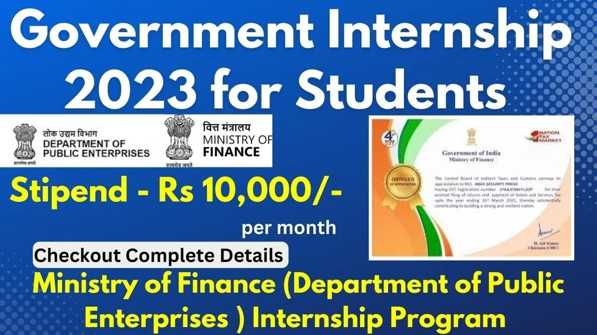 URGENT: Government Internship with Certificate ₹10,000 Few Days Left | Open to All